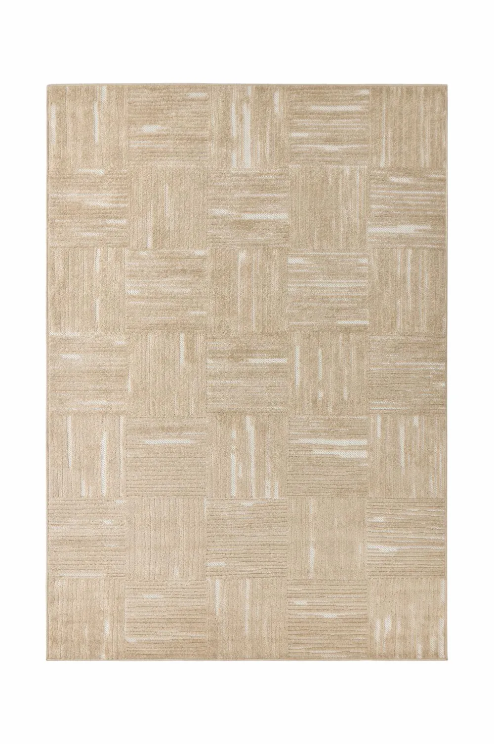 &Home Fladvævede Tæpper>Tæppe Daisy Check Beige
