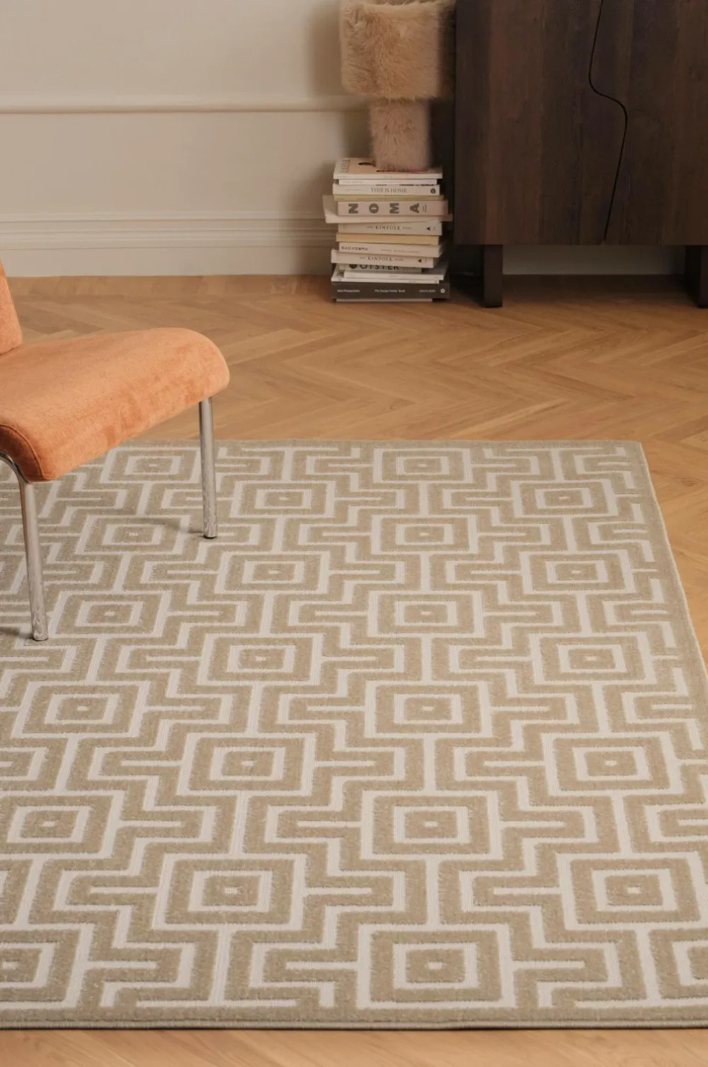 &Home Fladvævede Tæpper>Tæppe Daisy Square Beige