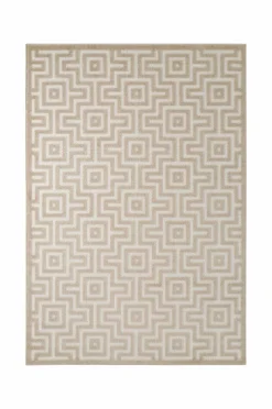 &Home Fladvævede Tæpper>Tæppe Daisy Square Beige