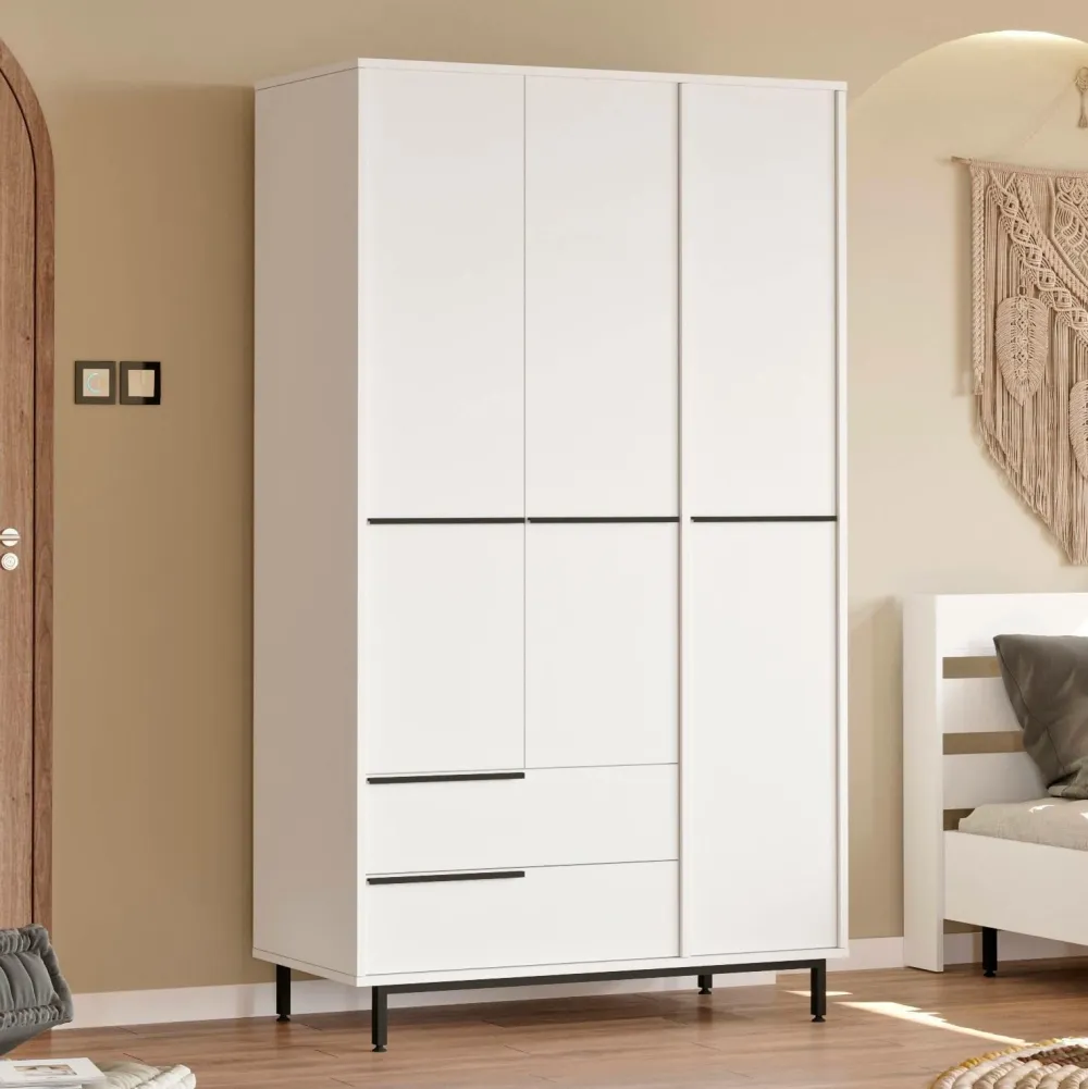 Homitis Garderobeskabe>Garderobe-Calpin hvid