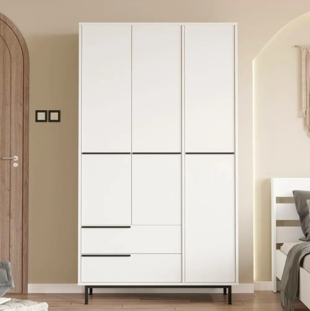 Homitis Garderobeskabe>Garderobe-Calpin hvid
