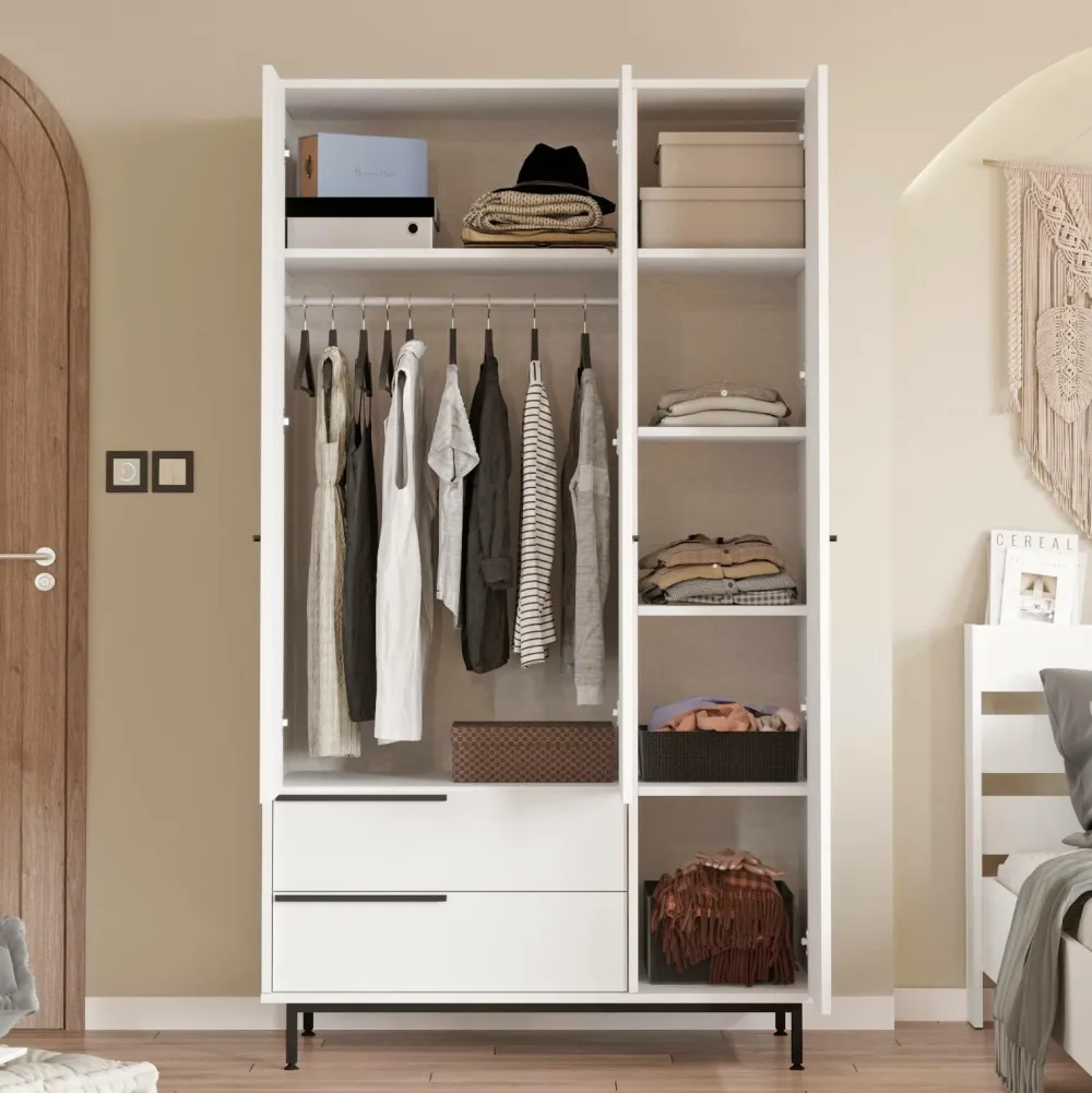 Homitis Garderobeskabe>Garderobe-Calpin hvid
