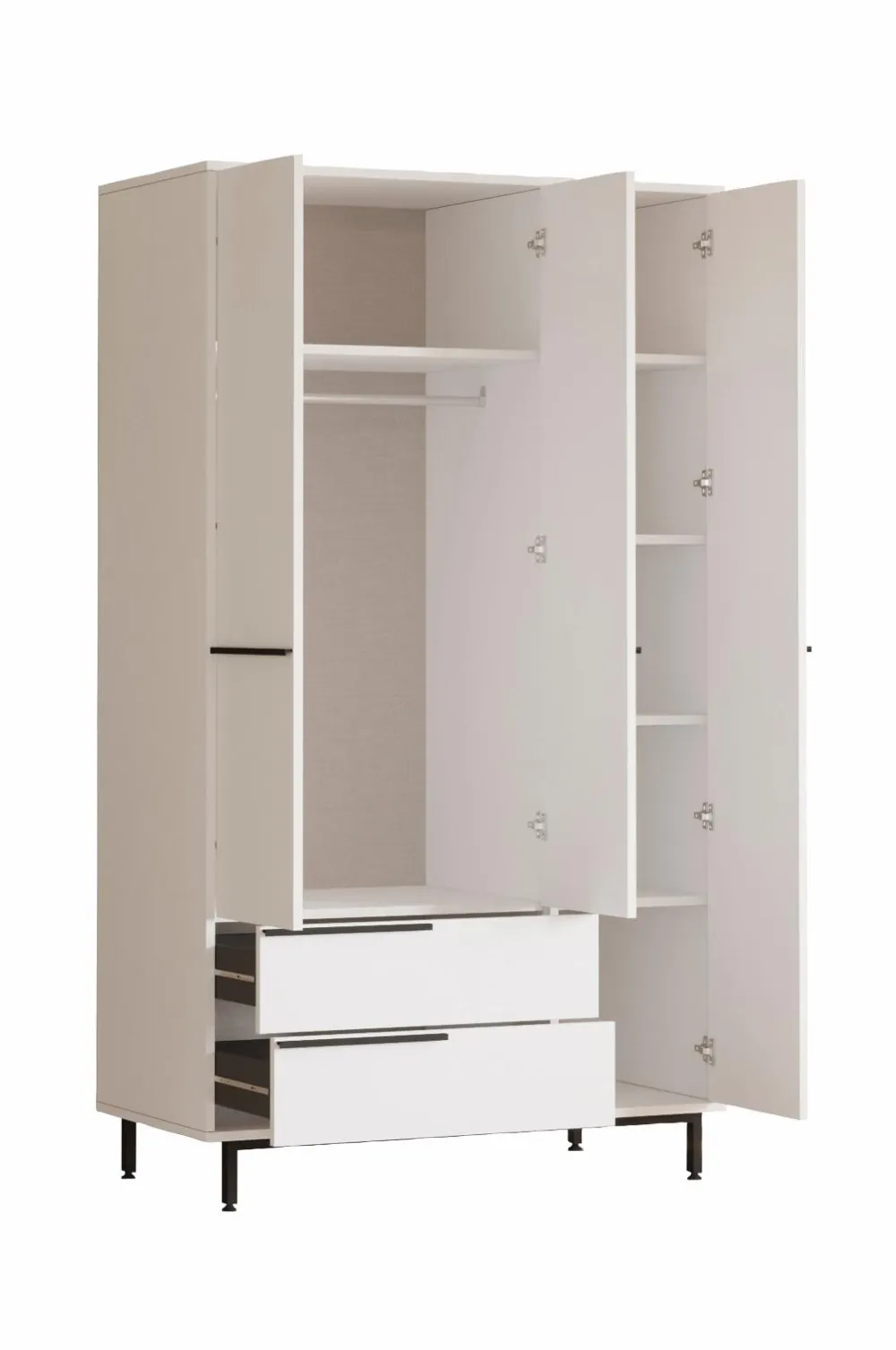 Homitis Garderobeskabe>Garderobe-Calpin hvid