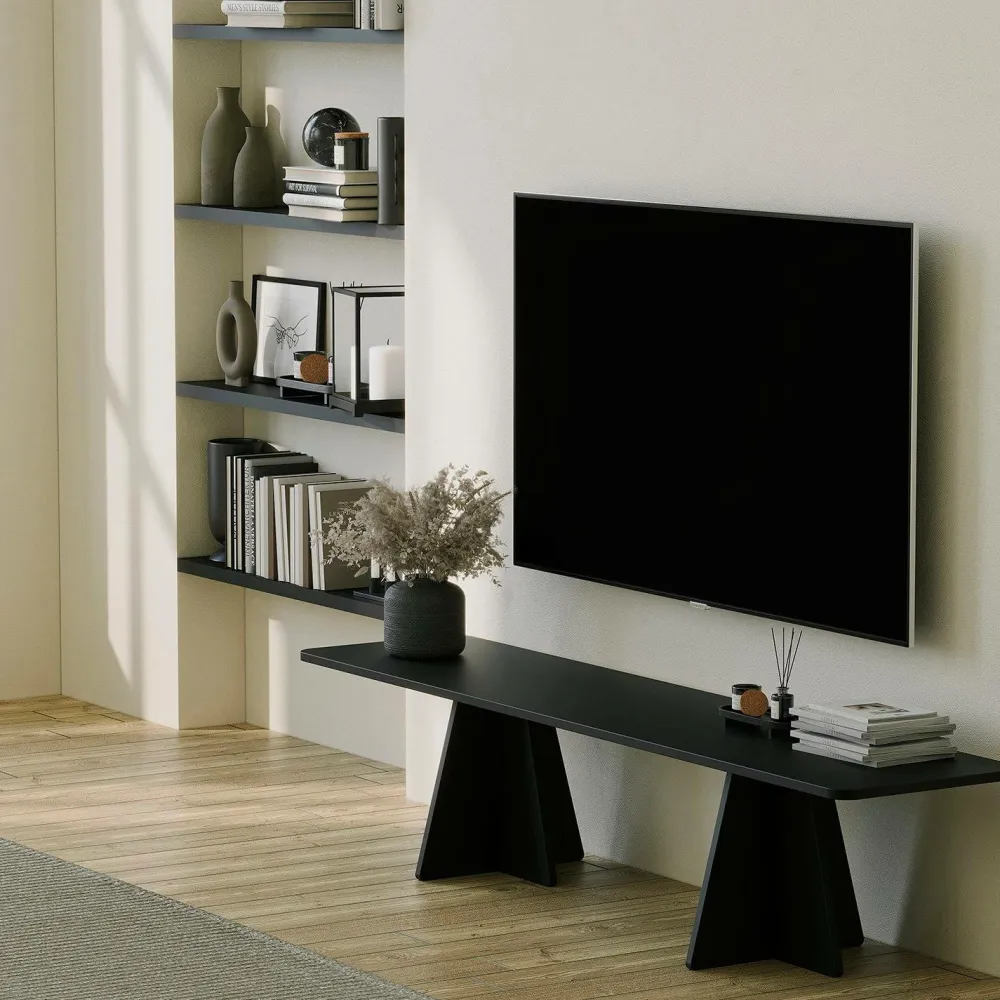 Homitis Tv-Bænke>TV-bænk Alexa Sort