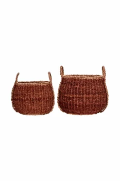 House Doctor Opbevaringskurve, Hdrangi, 30 cm 2-p Brun Discount