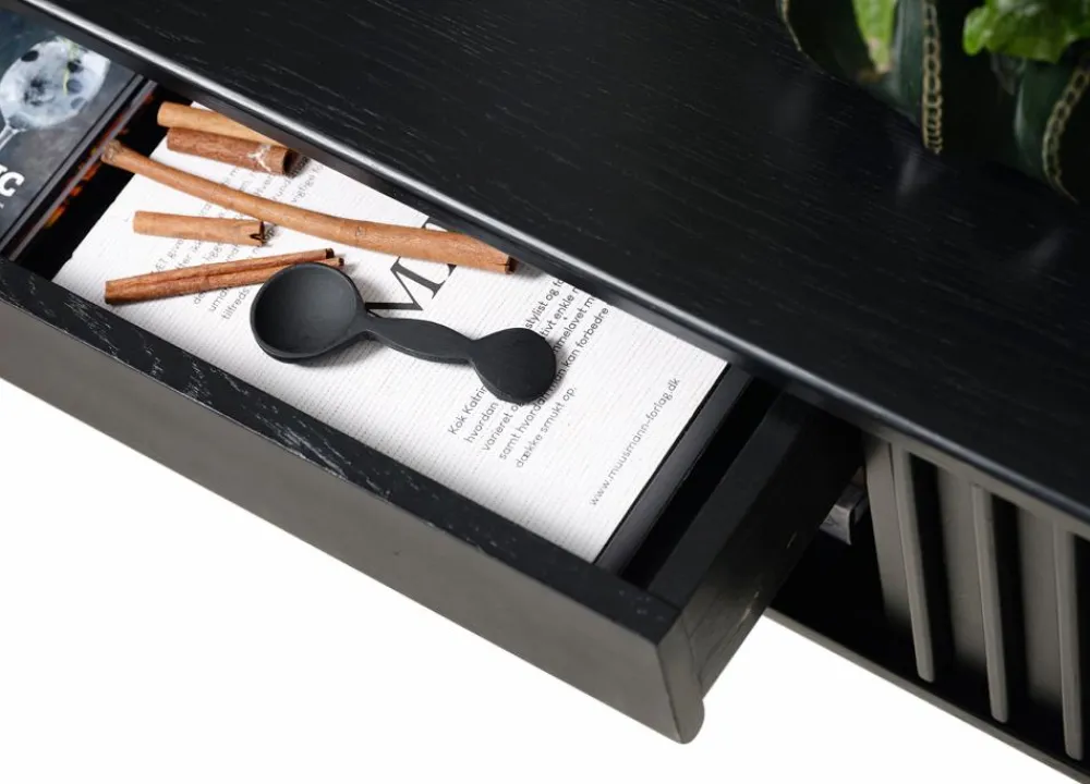Håum TV-BÆNK Amelia 48 x 160 x 45 CM Black oak Outlet