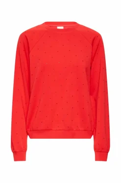 ICHI Sweatshirts & Hoodies>Sweatshirt ihAmias LS Racing red