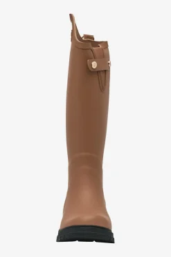 Ilse Jacobsen Gummistøvler Asymmetric Rain Mocca Black New