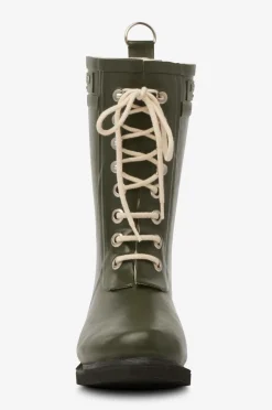 Ilse Jacobsen Gummistøvle 3/4-model med snøre Army Sale