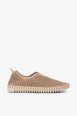 Ilse Jacobsen Lærredssko|Slip-On Sko>Skor Tulip 3275 Latte