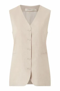 InWear Blazere & Veste>Linnedvest FaridaIW Waistcoat Haze Melange