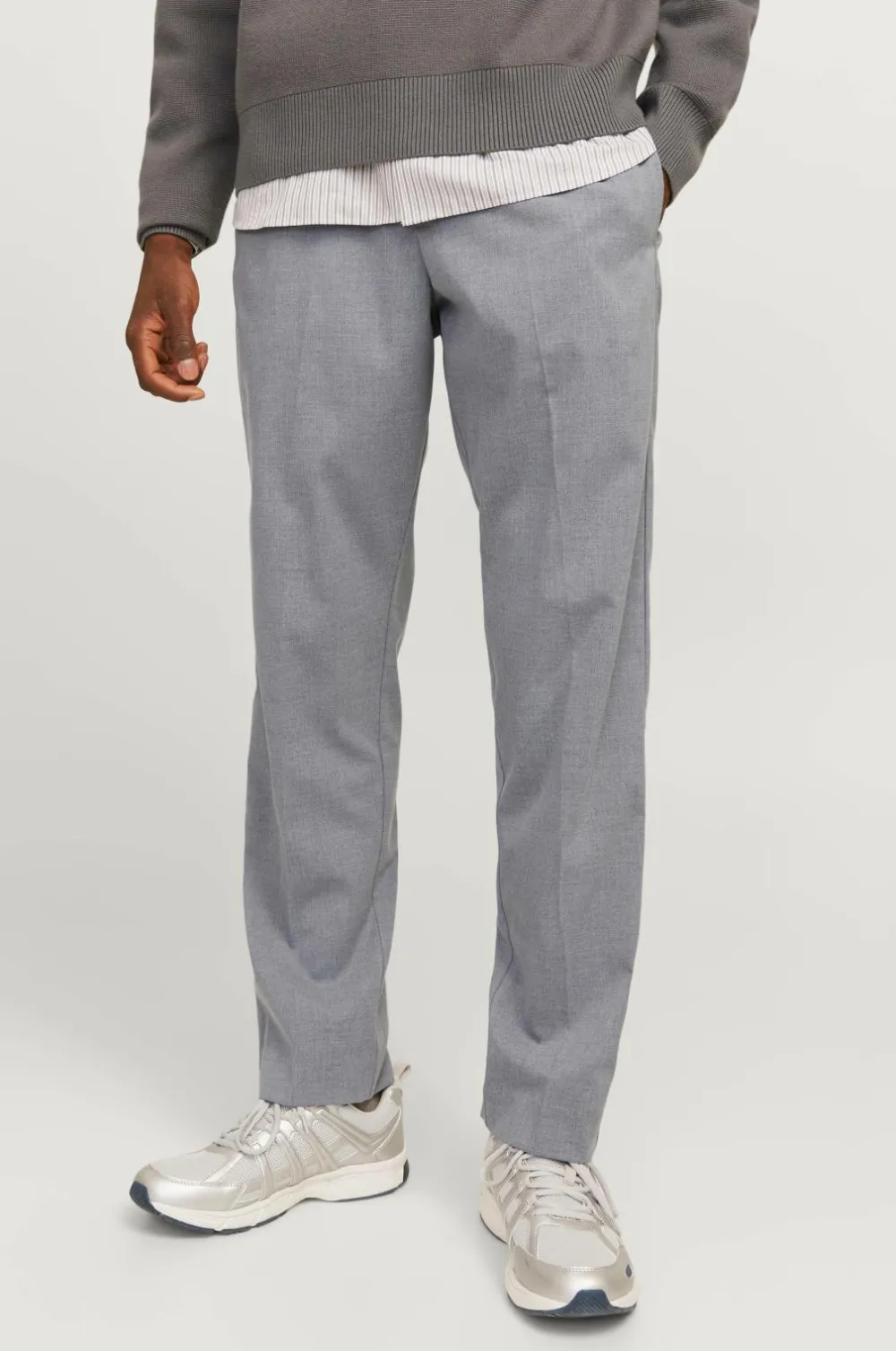 Jack & Jones Bukser>Bukser Jpstkane Edwin Jogger Noos Grey melange