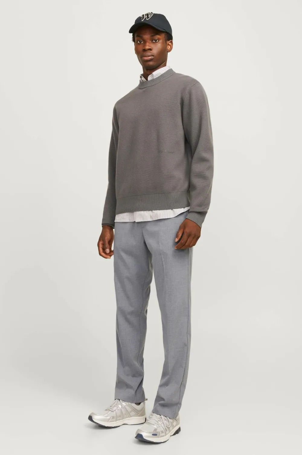 Jack & Jones Bukser>Bukser Jpstkane Edwin Jogger Noos Grey melange
