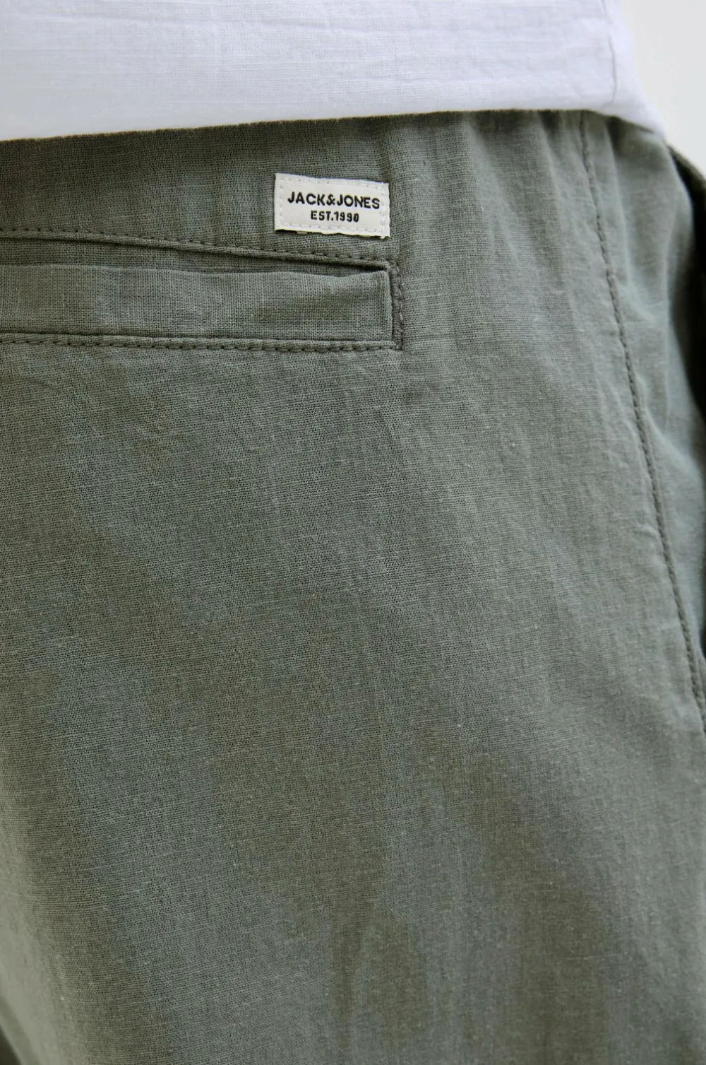Jack & Jones Bukser jpstKane jjSummer Linen Blend Jogger Agave green Outlet