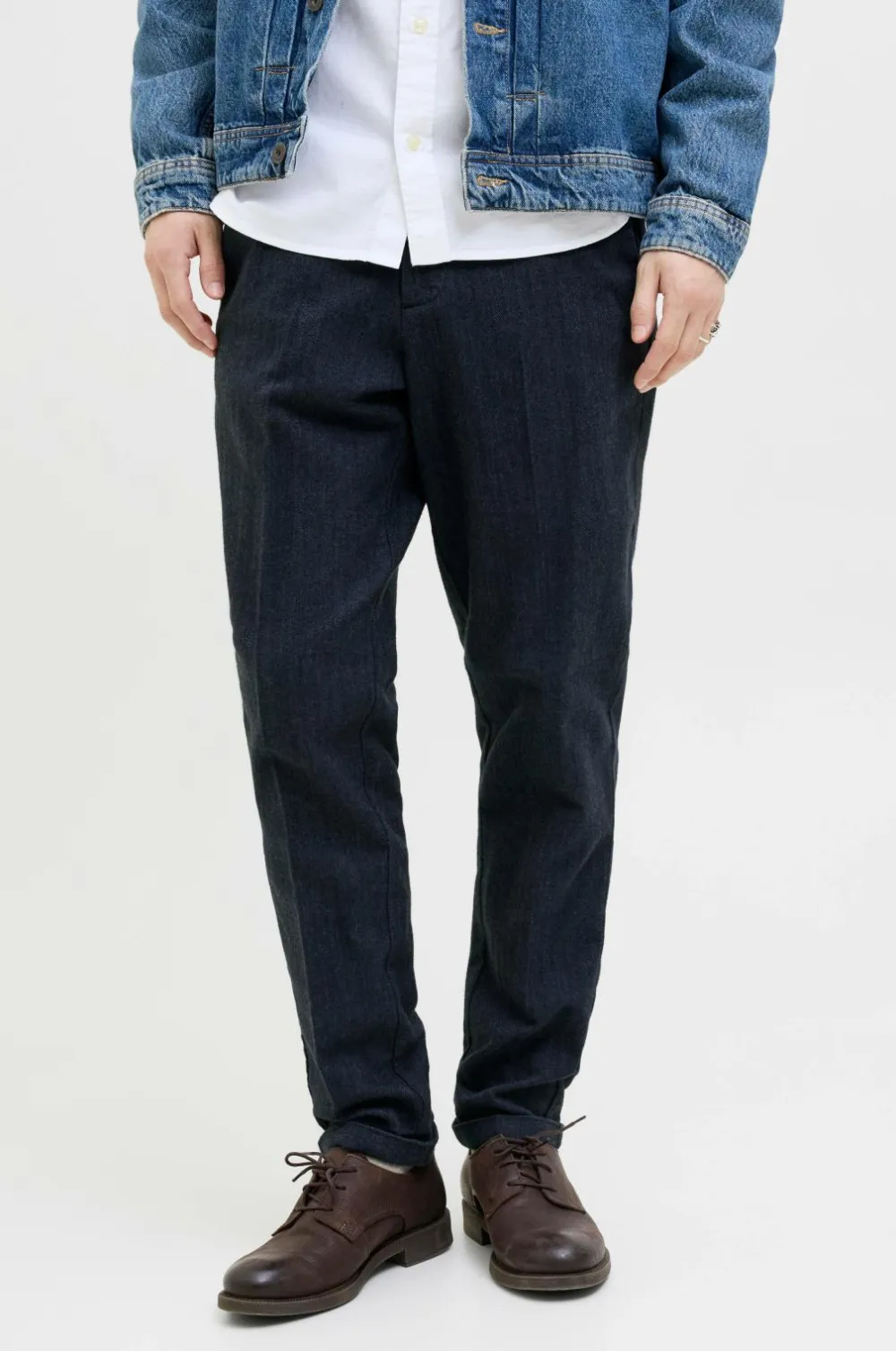 Jack & Jones Bukser>Bukser jpStace Henry Chino SN Navy blazer