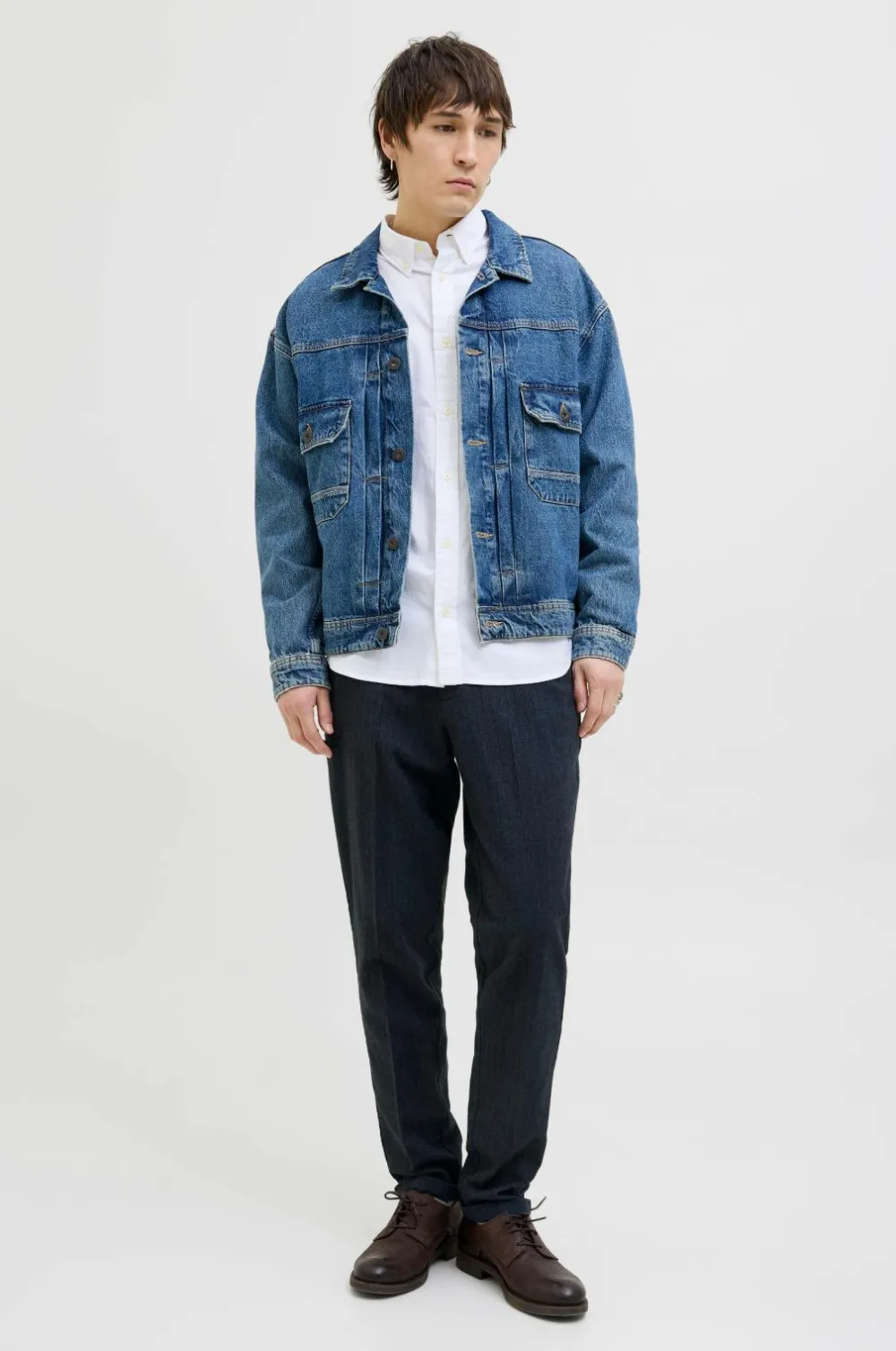 Jack & Jones Bukser>Bukser jpStace Henry Chino SN Navy blazer