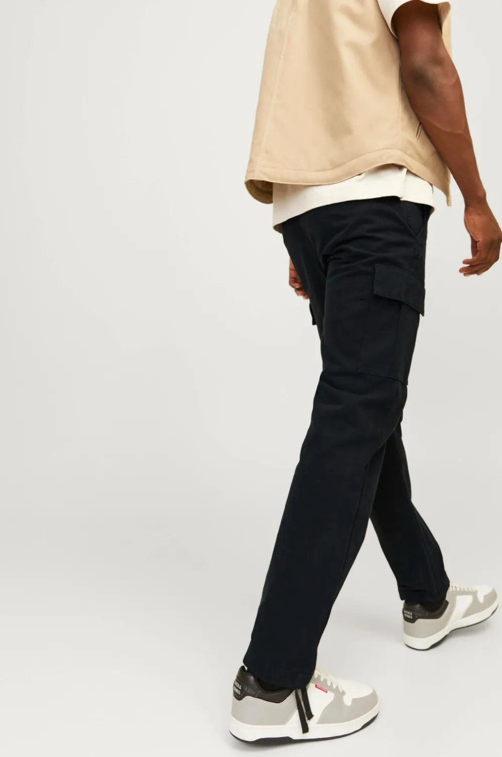 Jack & Jones Bukser>Cargobukser jpstKane jjBarkley Cargo Pant Black