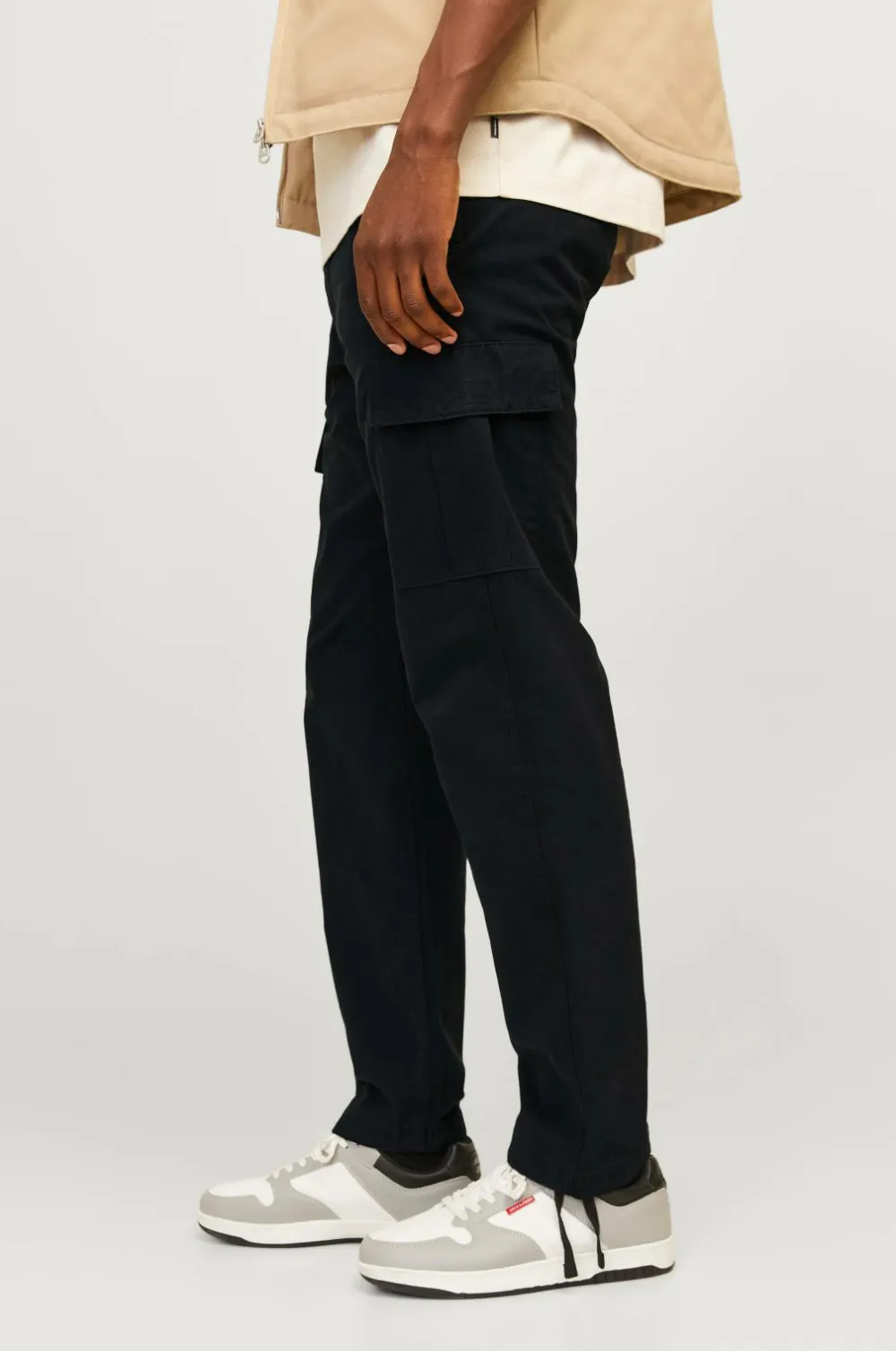 Jack & Jones Bukser>Cargobukser jpstKane jjBarkley Cargo Pant Black