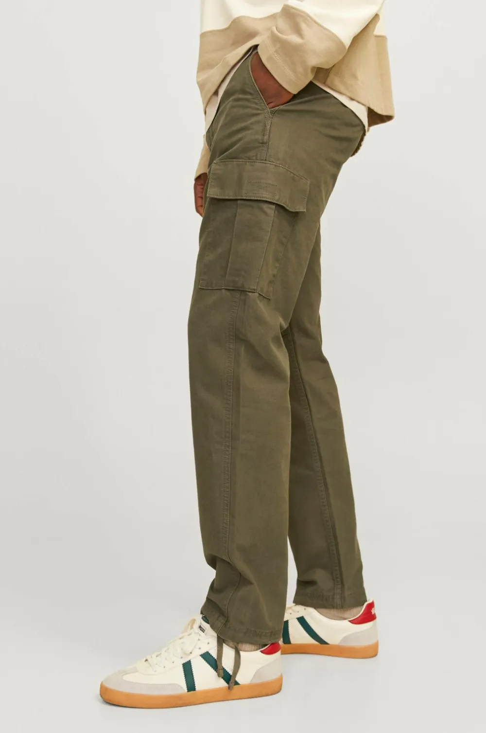 Jack & Jones Bukser>Cargobukser jpstKane jjBarkley Cargo Pant Olive night