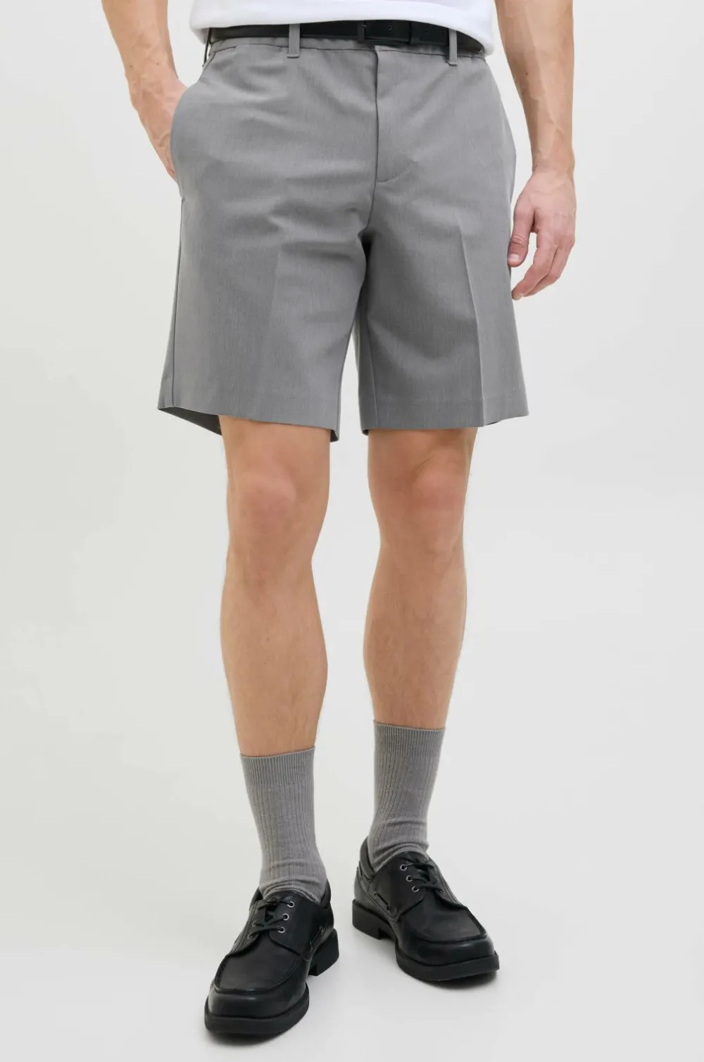 Jack & Jones Shorts>Chinoshorts jpstAce Leo Chino Shorts Srt SN Grey melange