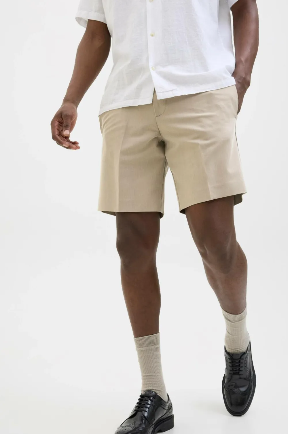 Jack & Jones Shorts>Chinoshorts jpstAce Leo Chino Shorts Srt SN Plaza taupe