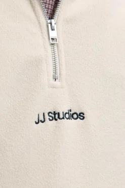 Jack & Jones Fleecetrøje jjeSoho Half Zip Fleece SN Moonbeam Sale