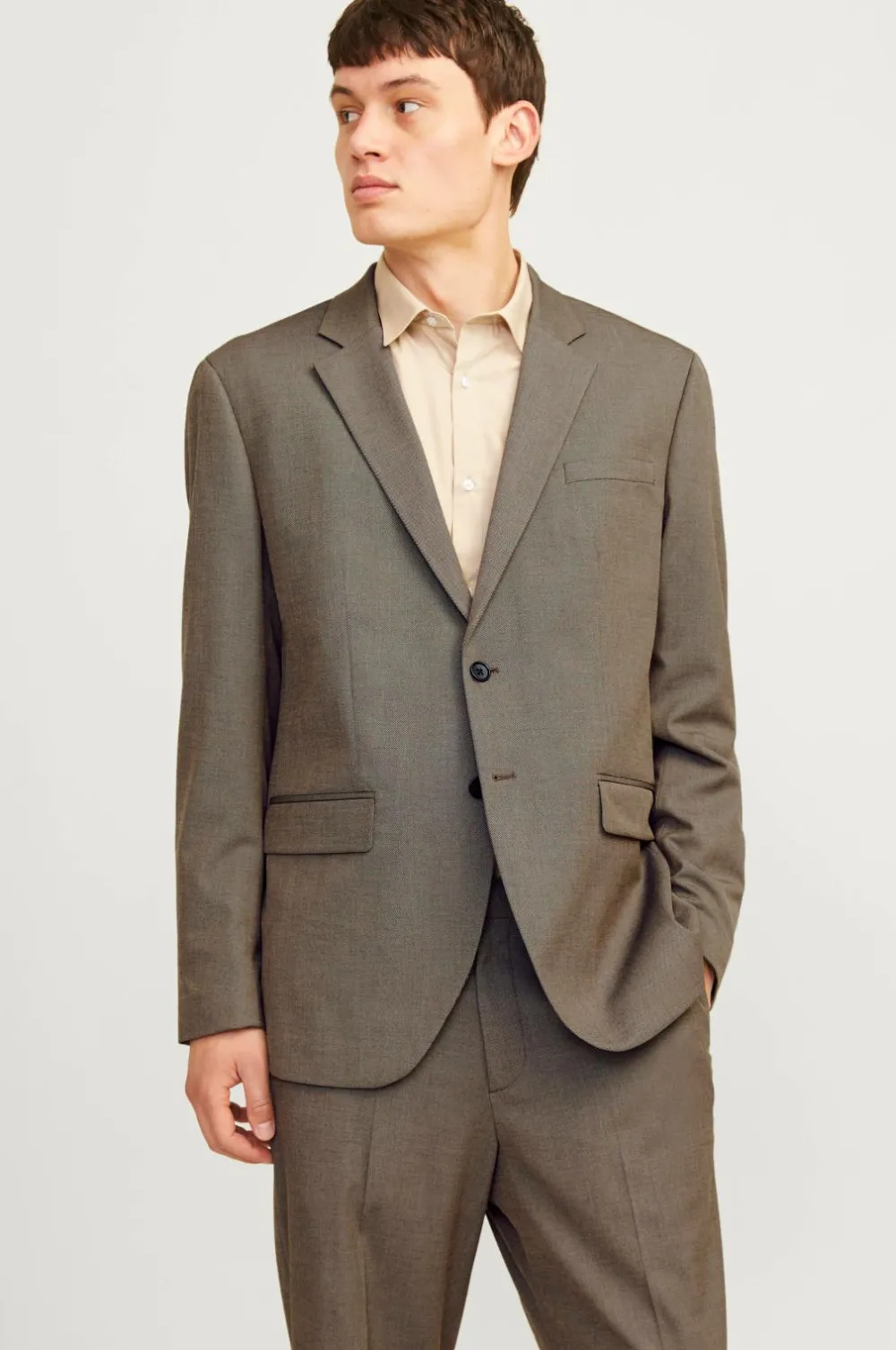 Jack & Jones Blazere & Jakkesæt>Habitjakke jprBushwick Mathew Reg Blazer Grå