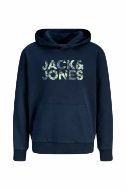 Jack & Jones Hættetrøje jjeJeff Logo Sweat Jnr Sky captain New