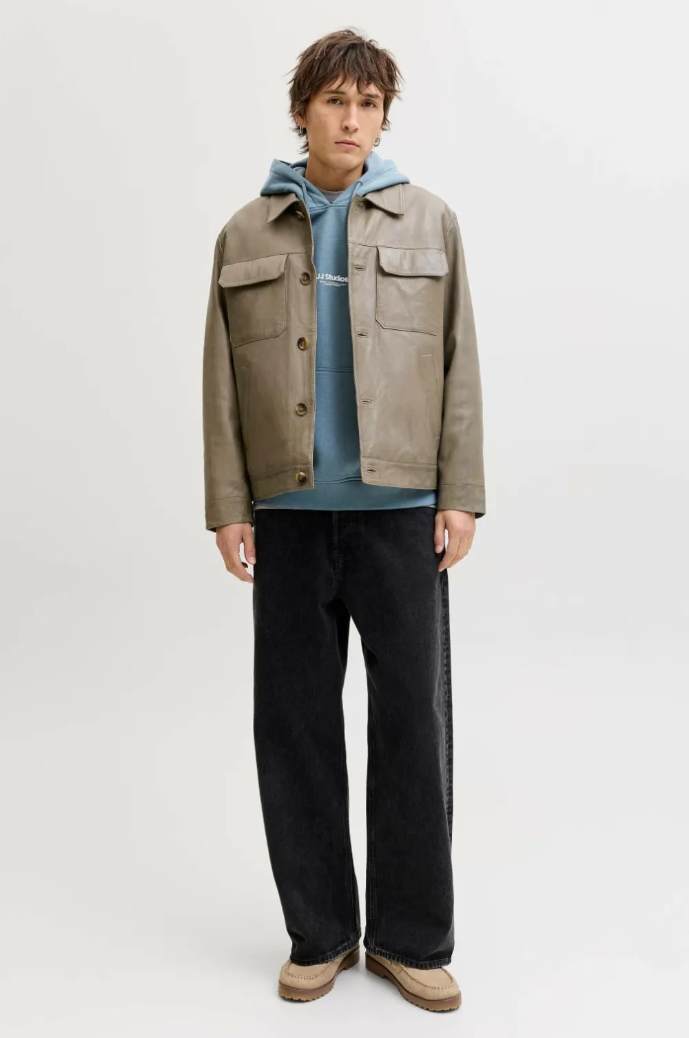 Jack & Jones Sweatshirts & Hoodies>Hættetrøje jjeSoho Sweat Hood Blue mirage
