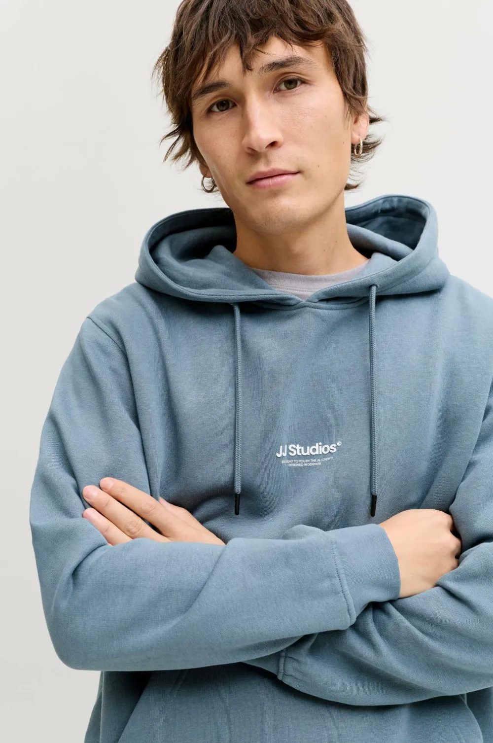 Jack & Jones Sweatshirts & Hoodies>Hættetrøje jjeSoho Sweat Hood Blue mirage