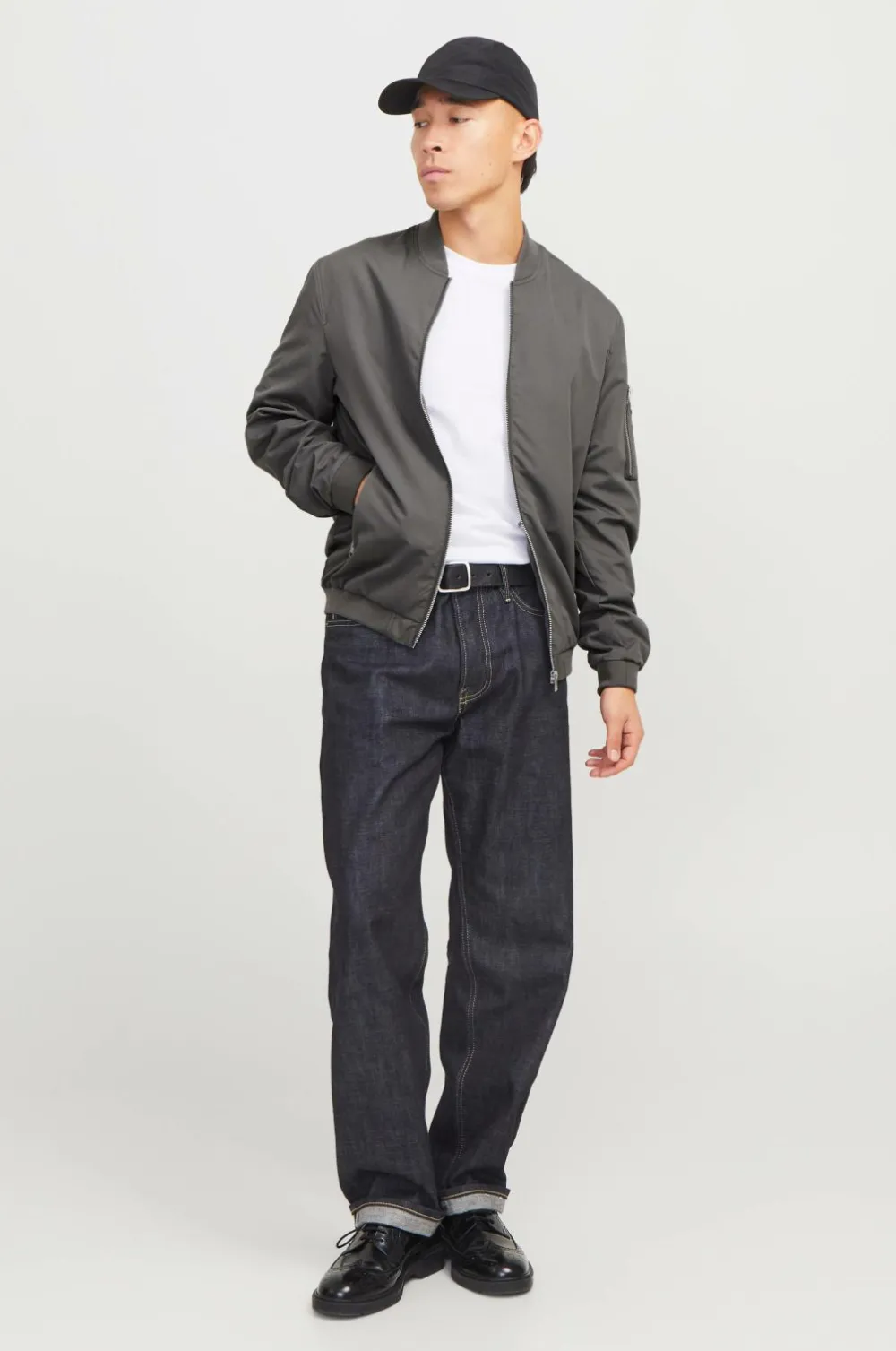 Jack & Jones Jakke jjeRush Bomber Castlerock Hot