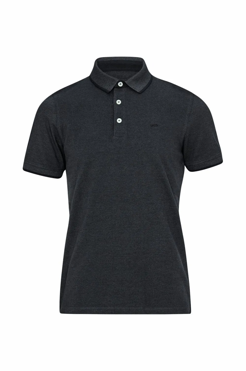 Jack & Jones Poloshirts>Poloshirt jjePaulos Polo SS Dark Grey Melange