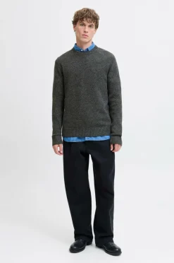 Jack & Jones Pullover jprBlulambswool Knit Crew Neck Black Discount