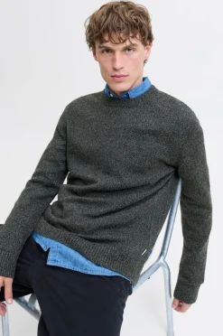 Jack & Jones Pullover jprBlulambswool Knit Crew Neck Black Discount