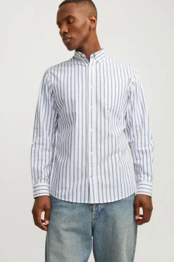 Jack & Jones Skjorte jjeOxford Shirt LS Ensign blue Discount