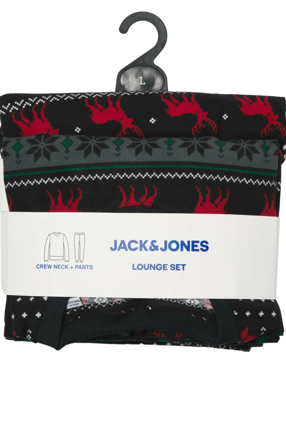 Jack & Jones Bukser|Sweatshirts & Hoodies>Sæt jacTristan Printed Lounge Set W Black