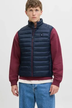 Jack & Jones Jakker & Frakker>Vest jjeBradley Light Bodywarmer Collar Sky captain