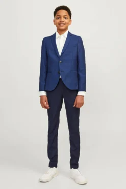 Jack & Jones Junior Skjorte jjeLinen Blend Shirt LS SN Jnr White Clearance