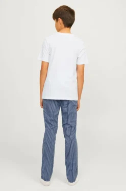 Jack & Jones Junior Sæt jacBasic Tee And Woven Pants Giftb Jnr White Sale