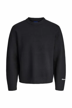 Jack & Jones Junior Trøje jorNorrebro Knit Crew Neck LN Jnr Black Sale