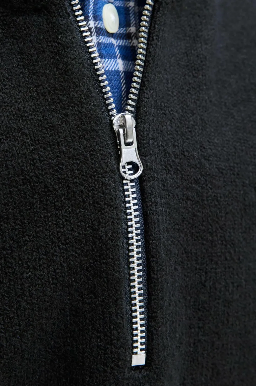 Jack & Jones Junior Trøje jorNorrebro Knit Half Zip Jnr Black Outlet