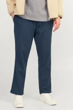 Jack & Jones Plus Hørbukser jpstAce jjBreeze Linen Blend Pls Navy blazer Clearance