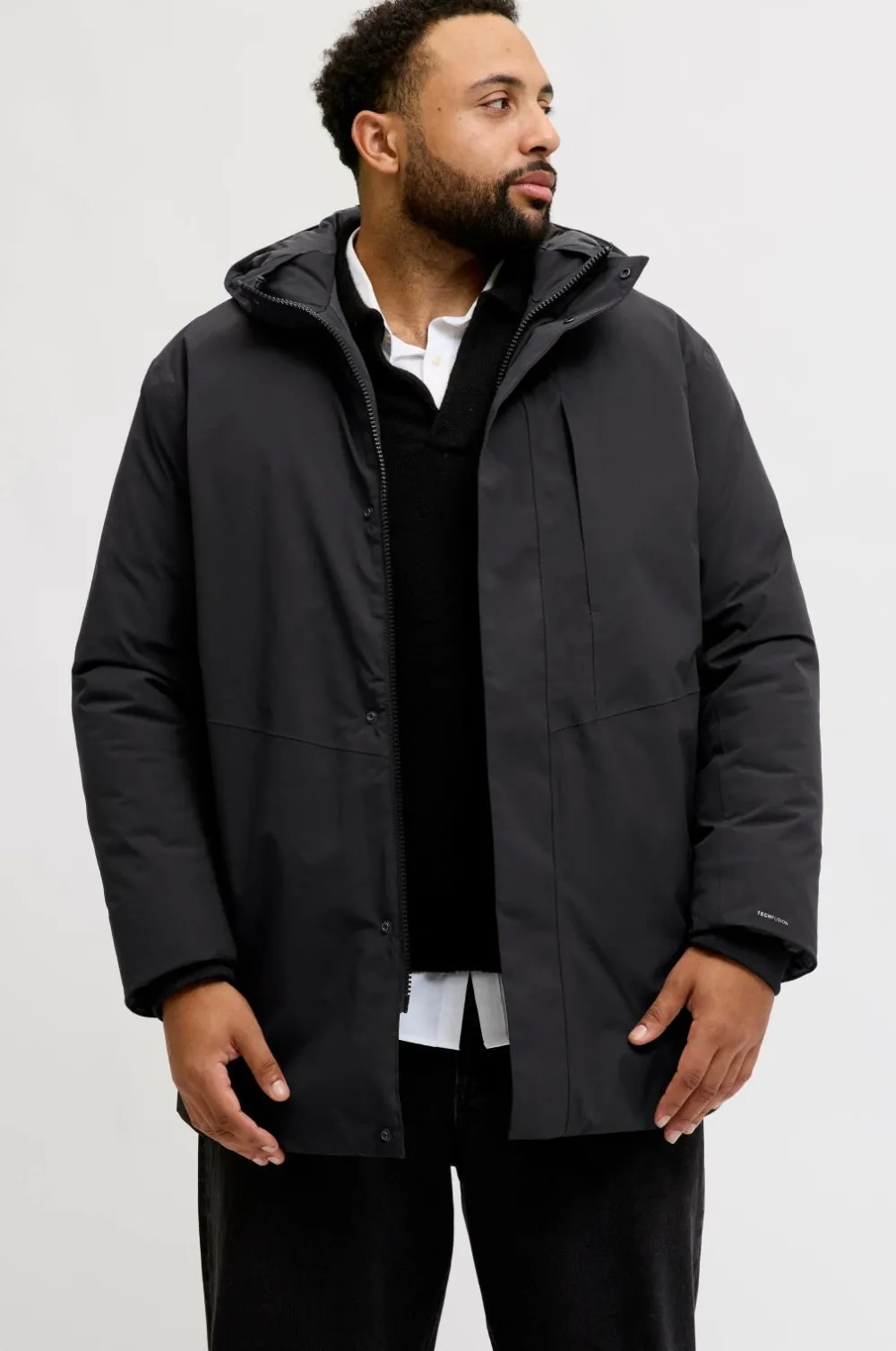 Jack & Jones Regntøj>Plus Parka jjeKeen Black