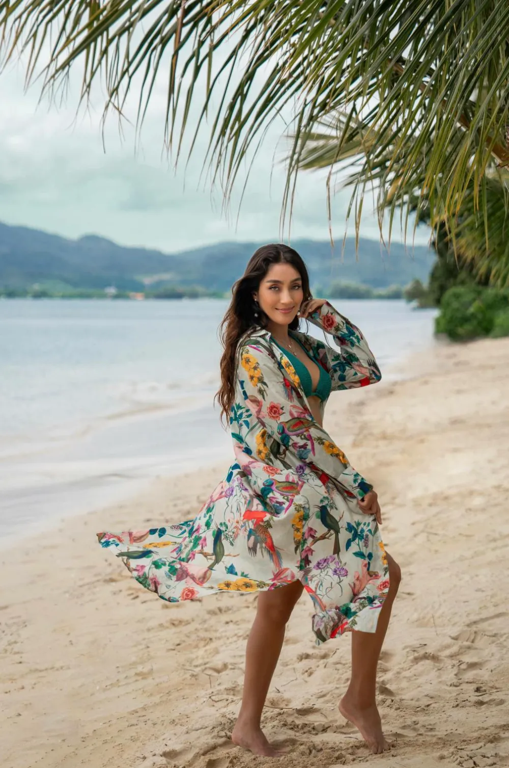 KAANDA Beach life Strandkjole Cheetah Shirt Dress Humming bird Best