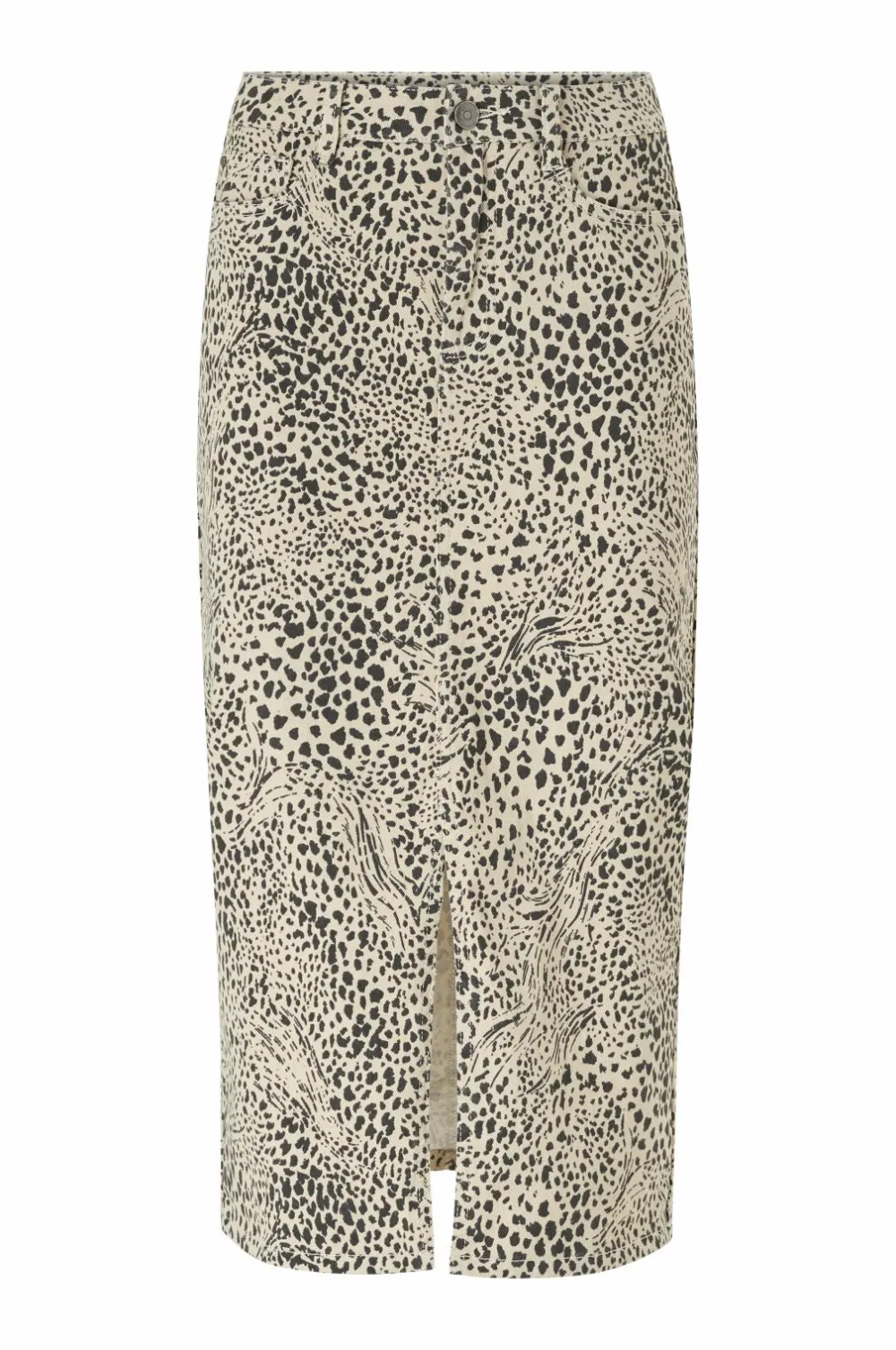 KAFFE Cowboynederdel Kalisa Skirt Abstract leopard Online