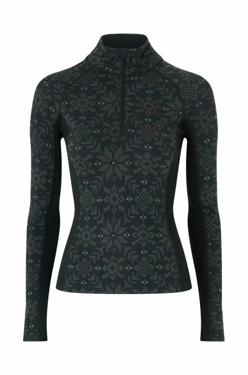 Kari Traa Skiundertøj|Skiundertøj>Termisk top Edith Half Zip Black