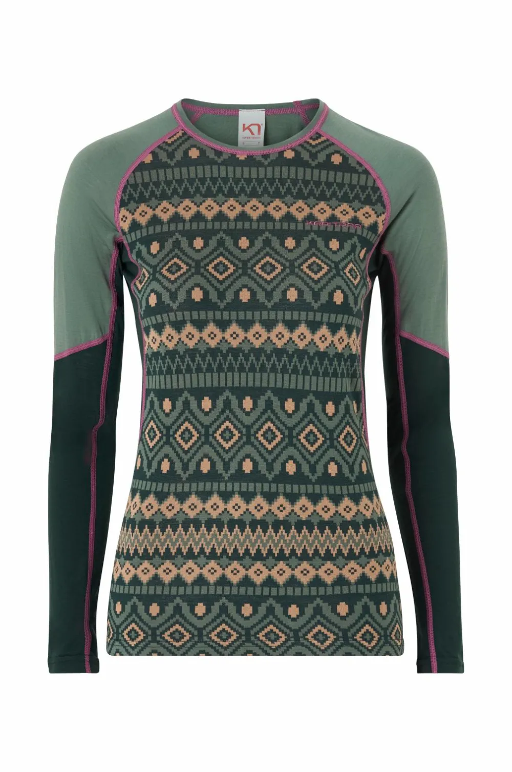 Kari Traa Skiundertøj|Skiundertøj>Termisk top Malia LS Dusty midtone green
