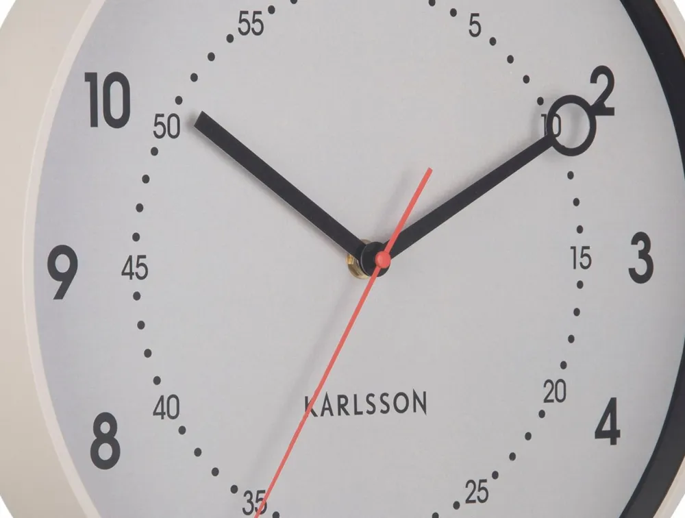 Karlsson Vægure>Vægur Fresco Warm grey