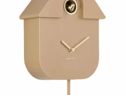 Karlsson Vægur Modern Cuckoo Oro Mokka brun New