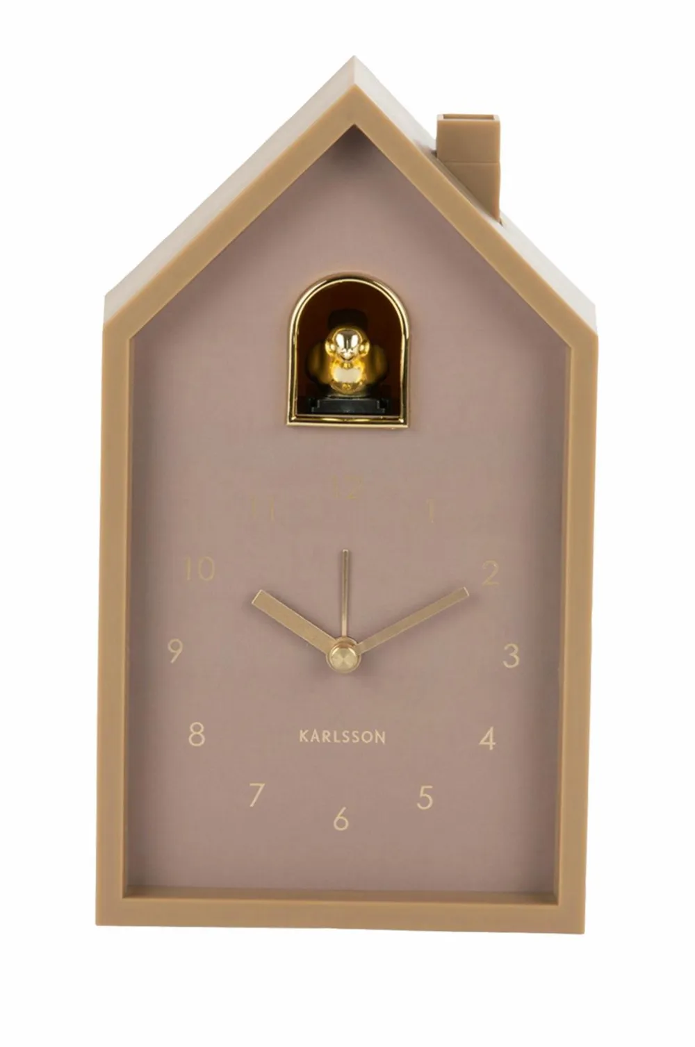 Karlsson Vækkeur Modern Cuckoo Mokka brun Discount
